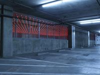 Los Angeles Architecture with Neon Lights