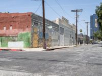 Los Angeles's Arts District: Urban Roads and Clear Skies