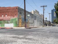 Los Angeles's Arts District: Urban Roads and Clear Skies