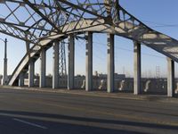 Bridge Structure in Los Angeles Made of Iron
