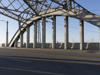 Bridge Structure in Los Angeles Made of Iron