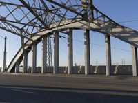 Bridge Structure in Los Angeles Made of Iron