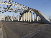 Bridge Structure in Los Angeles Made of Iron