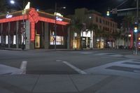 Building in Los Angeles: Night Light and Classic Architecture