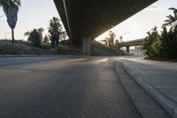 Los Angeles, California: Dawn in the City with a Bridge