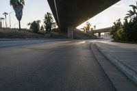 Los Angeles, California: Dawn in the City with a Bridge