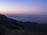 Los Angeles, California at Dusk: An Aerial View