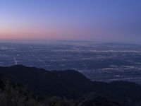 Los Angeles, California at Dusk: An Aerial View