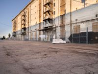 Los Angeles, California: Industrial Road with Clear Skies