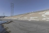 Los Angeles, California: A Road Leading to a Building with a Rooftop Open Space