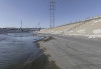 Los Angeles, California: A Road Leading to a Building with a Rooftop Open Space