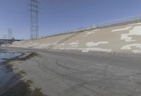 Los Angeles, California: A Road Leading to a Building with a Rooftop Open Space
