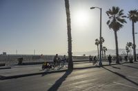 Los Angeles, California, USA: Beach Walkway Overlooking the Ocean