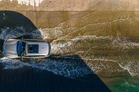 Los Angeles, California, USA: Water Reflection in a Residential Area