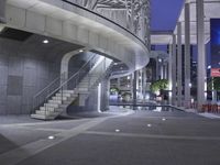 Los Angeles City at Night: Skyway Bridge