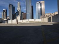 Los Angeles City Parking Skyscraper Skyline