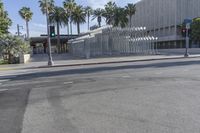 Los Angeles City Road with Modern Architecture and Clear Sky