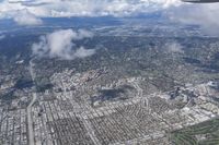 Los Angeles City Skyline: Aerial View