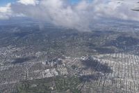 Los Angeles City Skyline: Aerial View