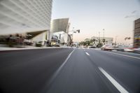 Los Angeles City Street: Traffic Light and Urban Landscape