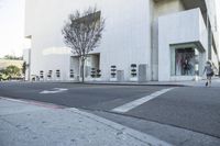 Los Angeles City Streets with Modern Architecture