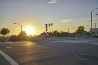 Los Angeles City at Sunrise: Clear Sky and Sunshine