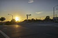 Los Angeles City at Sunrise: Clear Sky and Sunshine