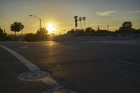 Los Angeles City at Sunrise: Clear Sky and Sunshine