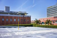 Los Angeles Cityscape with Classic Architecture and Clear Sky