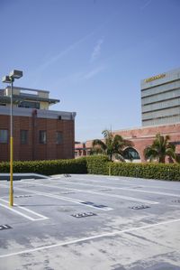 Los Angeles Cityscape with Classic Architecture and Clear Sky