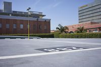 Los Angeles Cityscape with Classic Architecture and Clear Sky