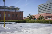 Los Angeles Cityscape with Classic Architecture and Clear Sky