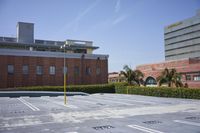 Los Angeles Cityscape with Classic Architecture and Clear Sky