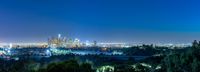 Los Angeles Cityscape at Dawn with Skyscrapers and Clear Sky