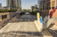 Los Angeles Cityscape: Downtown under a Clear Sky