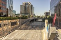 Los Angeles Cityscape: Downtown under a Clear Sky