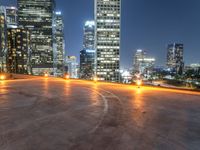 Los Angeles Nights: Cityscape with Futuristic Architecture