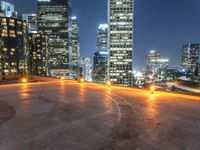 Los Angeles Nights: Cityscape with Futuristic Architecture