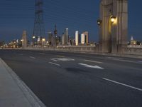 Nighttime Cityscape of Los Angeles, California, USA