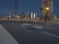 Nighttime Cityscape of Los Angeles, California, USA