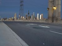 Nighttime Cityscape of Los Angeles, California, USA