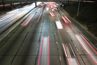 Nighttime View of Los Angeles Cityscape, California, USA