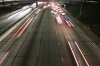 Nighttime View of Los Angeles Cityscape, California, USA