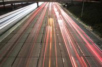 Nighttime View of Los Angeles Cityscape, California, USA