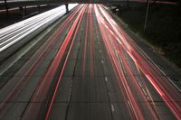 Nighttime View of Los Angeles Cityscape, California, USA