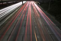 Nighttime View of Los Angeles Cityscape, California, USA