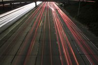 Nighttime View of Los Angeles Cityscape, California, USA