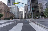 Los Angeles Cityscape: Skyscrapers and Clouds