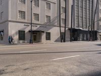 Los Angeles Cityscape with Urban Architecture and Road