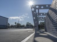 this is a very unusual structure in the shape of a number of holes on a building